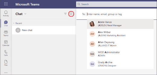How to Start a group chat in Microsoft Teams