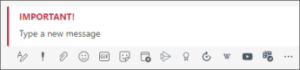 How to Mark a message as important or urgent in Microsoft Teams