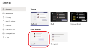 How to Change the spacing of your chat messages In microsoft Teams