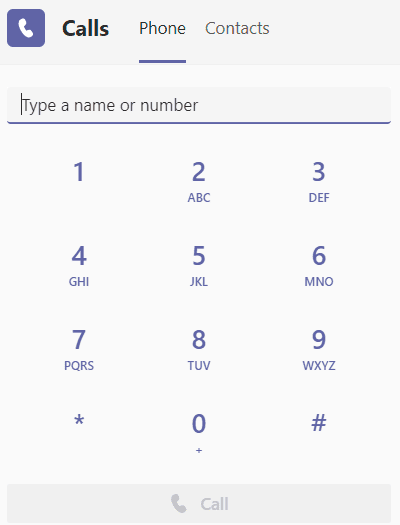 How to Use the dial pad to make a call Microsoft Teams