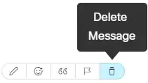 Webex App | Delete messages and files
