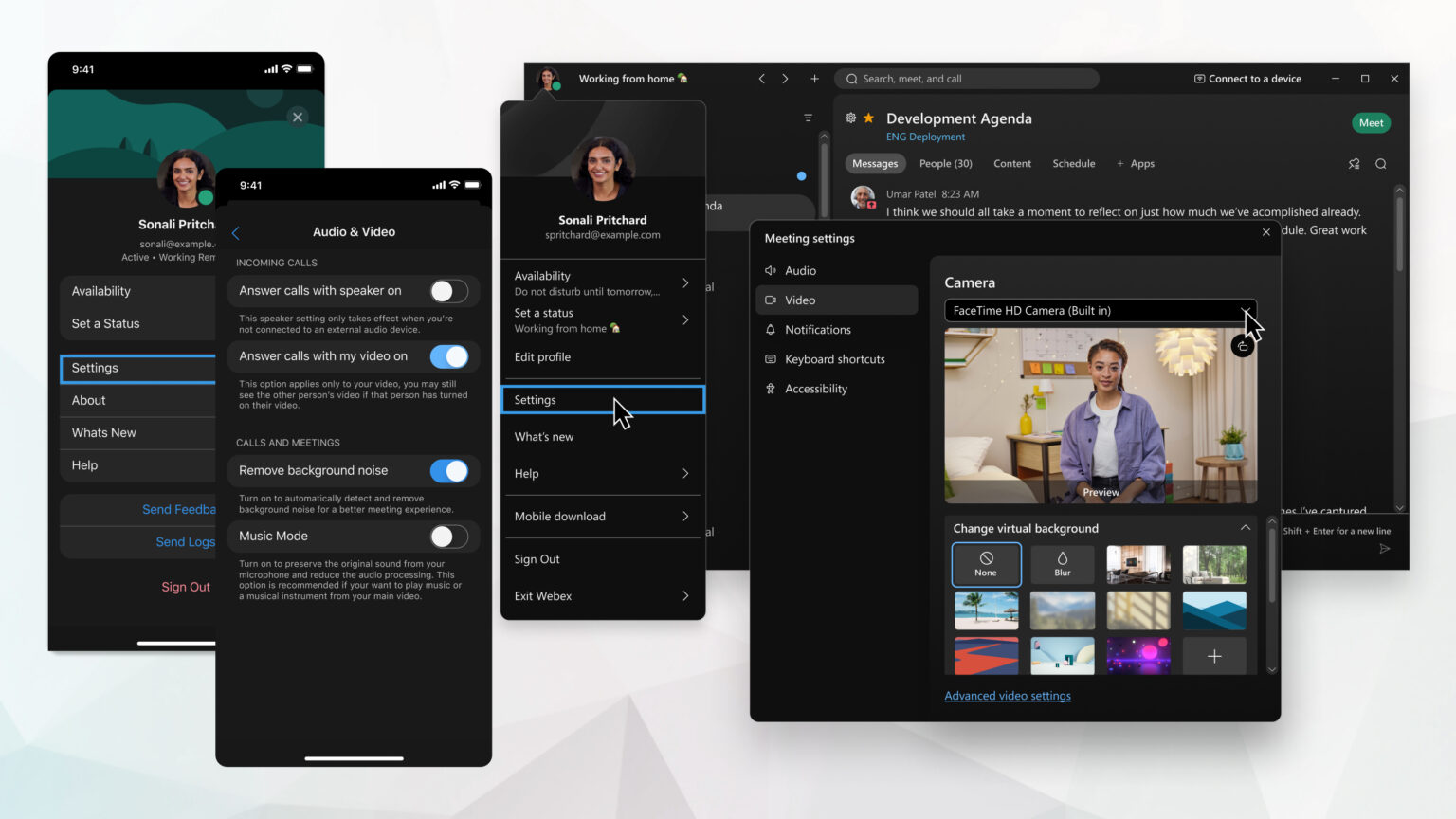 ex App Change your video settings