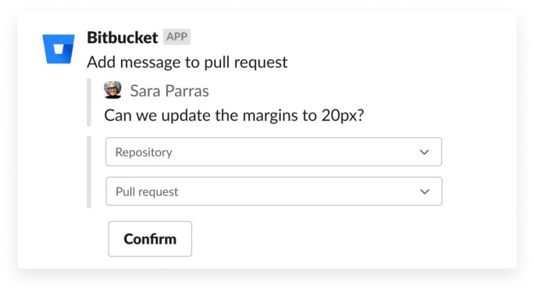 Add a message to a pull request