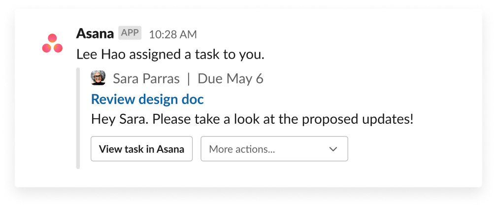 Create and assign tasks in Slack